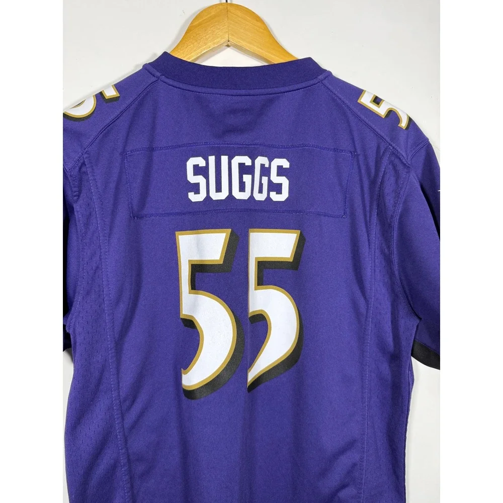 Nike Baltimore Ravens Terrell Suggs 55 Youth XL Football Jersey Purple 18/20